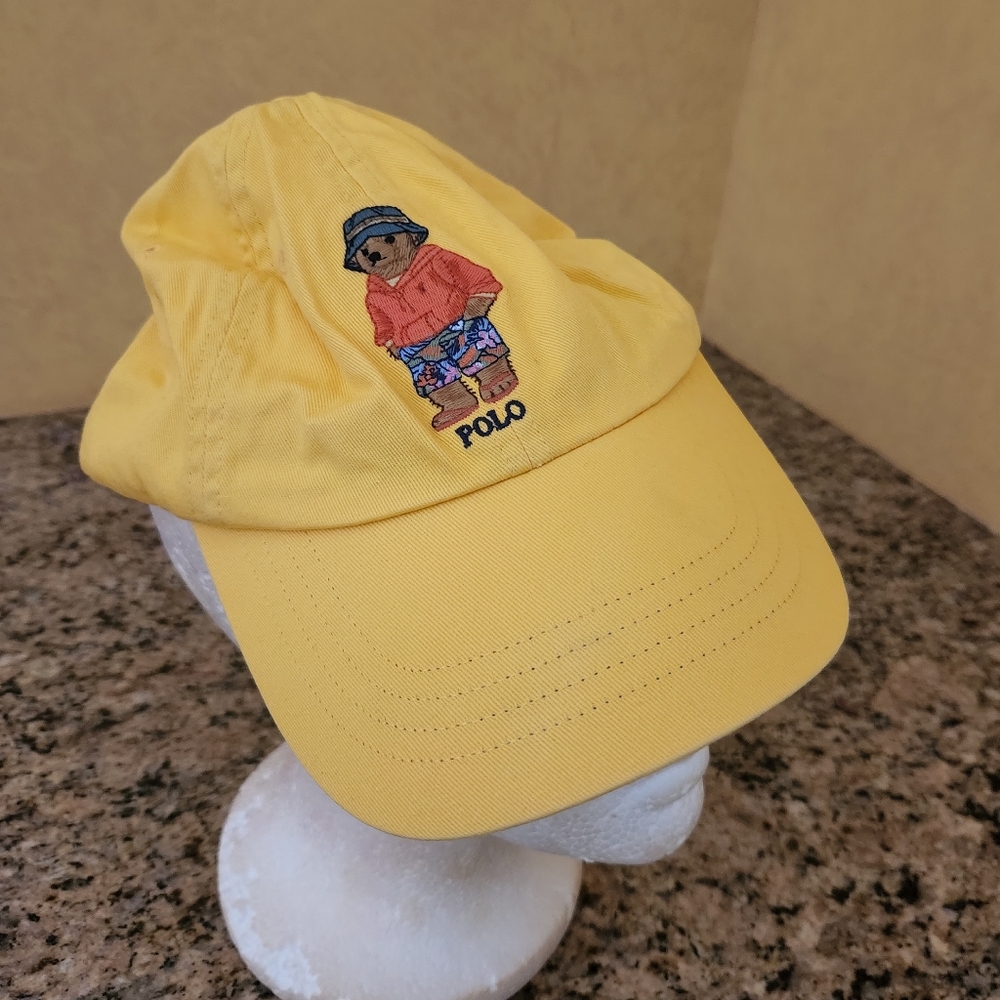 Polo By Ralph Lauren Yellow Polo Bear Cap